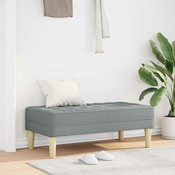 VidaXL Pad Light Grey 113x57x39 cm Szövet