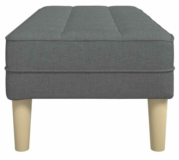 VidaXL pad Sötétszürke 113 x 57 x 39 cm szövet