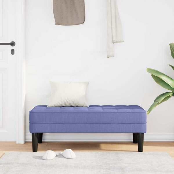 VidaXL pad párnával Farmerkék 113 x 57 x 39 cm szövet