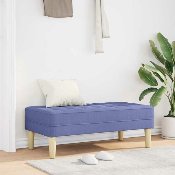 VidaXL pad párnával Farmerkék 113 x 57 x 39 cm szövet