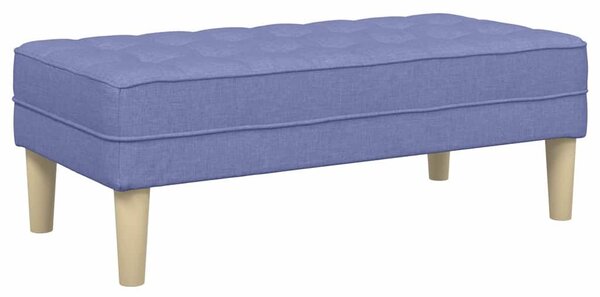 VidaXL pad párnával Farmerkék 113 x 57 x 39 cm szövet