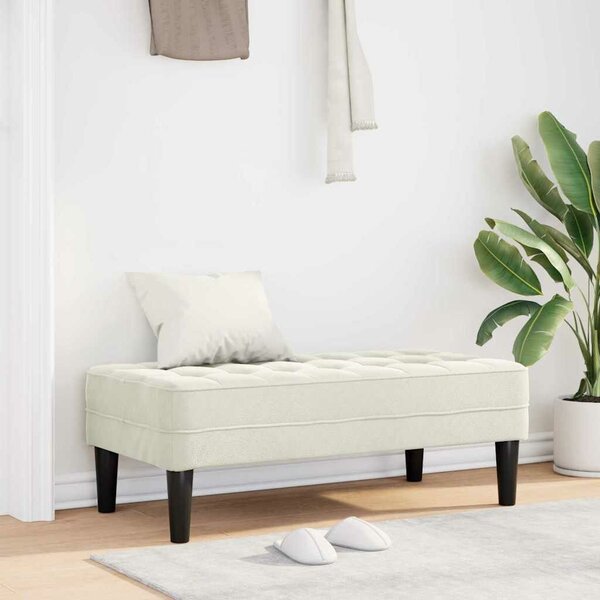 VidaXL Pad Krém 113 x 57 x 39 cm Bársony