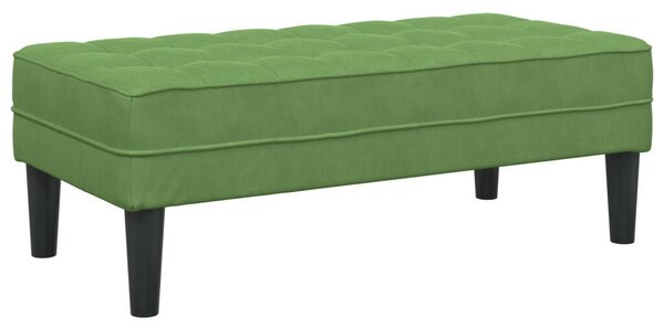 VidaXL Pad Világos zöld 113 x 57 x 39 cm Bársony