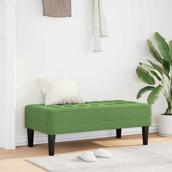 VidaXL Pad Világos zöld 113 x 57 x 39 cm Bársony