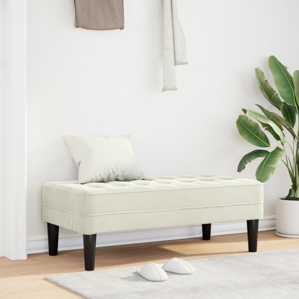 VidaXL Pad Krém 113 x 57 x 39 cm Bársony