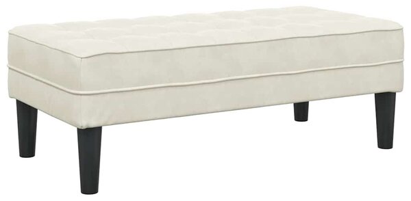 VidaXL Pad Krém 113 x 57 x 39 cm Bársony