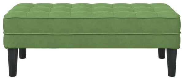VidaXL Pad Világos zöld 113 x 57 x 39 cm Bársony