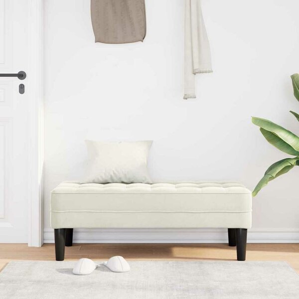VidaXL Pad Krém 113 x 57 x 39 cm Bársony