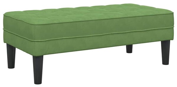 VidaXL Pad Világos zöld 113 x 57 x 39 cm Bársony