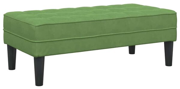 VidaXL Pad Világos zöld 113 x 57 x 39 cm Bársony