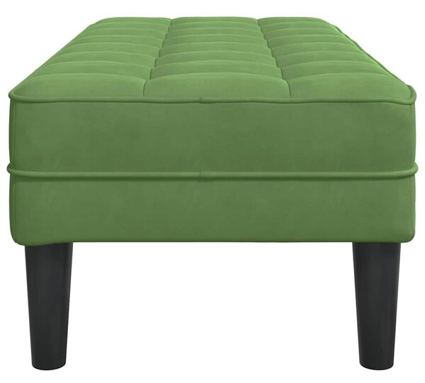 VidaXL Pad Világos zöld 113 x 57 x 39 cm Bársony