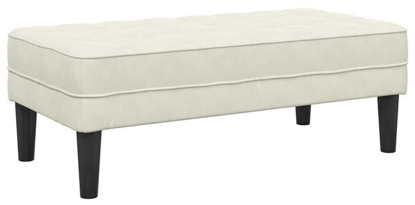 VidaXL Pad Krém 113 x 57 x 39 cm Bársony