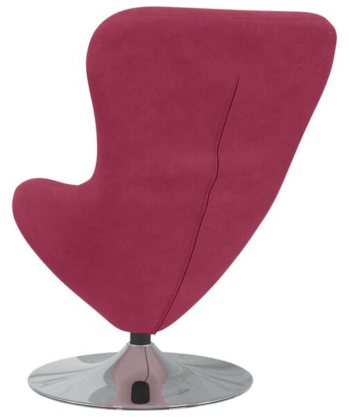 VidaXL Tojásfotel bordó 63 x 73 x 90 cm Bársony