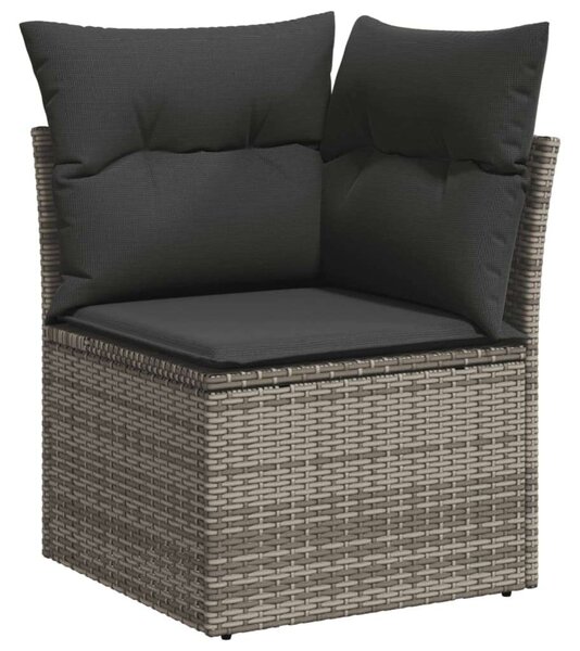 VidaXL Polyrattan Kerti Ülőgarnitúra - 8 részes - Szürke