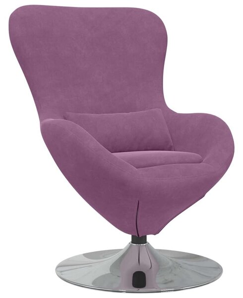 VidaXL Tojásfotel Lila 63 x 73 x 90 cm Bársony
