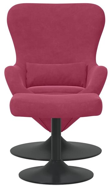 VidaXL Tojásfotel 2 pcs bordó 63 x 73 x 90 cm Bársony