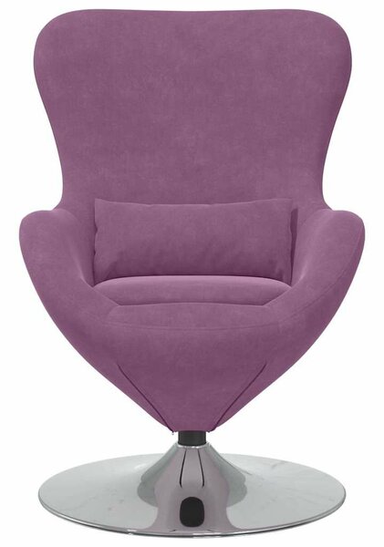 VidaXL Tojásfotel Lila 63 x 73 x 90 cm Bársony