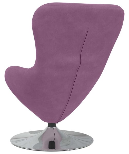 VidaXL Tojásfotel Lila 63 x 73 x 90 cm Bársony