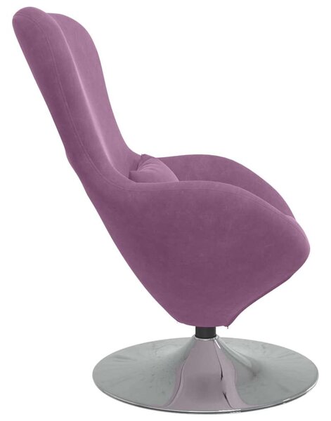 VidaXL Tojásfotel Lila 63 x 73 x 90 cm Bársony