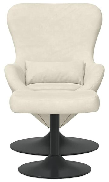 VidaXL Tojásfotel 2 pcs Krém 63 x 73 x 90 cm Bársony