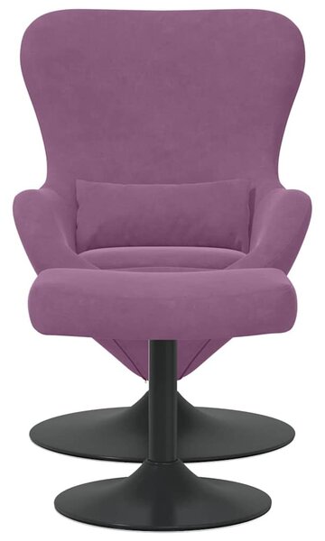 VidaXL Tojásfotel 2 pcs Lila 63 x 73 x 90 cm Bársony