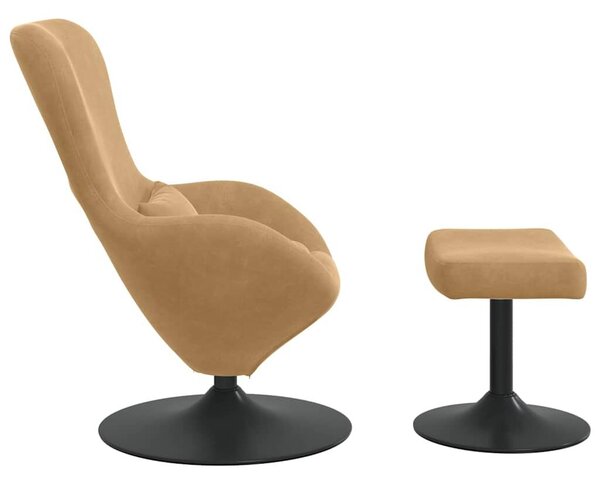 VidaXL Tojásfotel 2 pcs Barna 63 x 73 x 90 cm Bársony