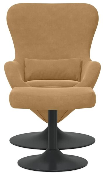 VidaXL Tojásfotel 2 pcs Barna 63 x 73 x 90 cm Bársony