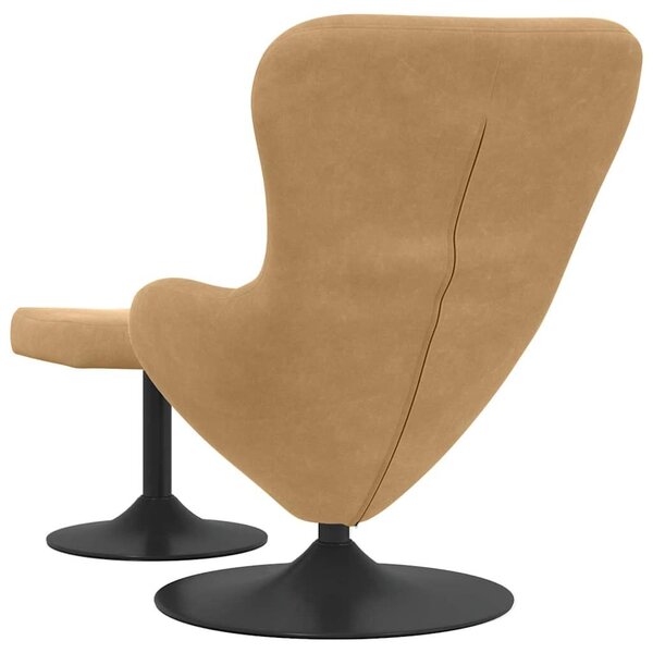 VidaXL Tojásfotel 2 pcs Barna 63 x 73 x 90 cm Bársony