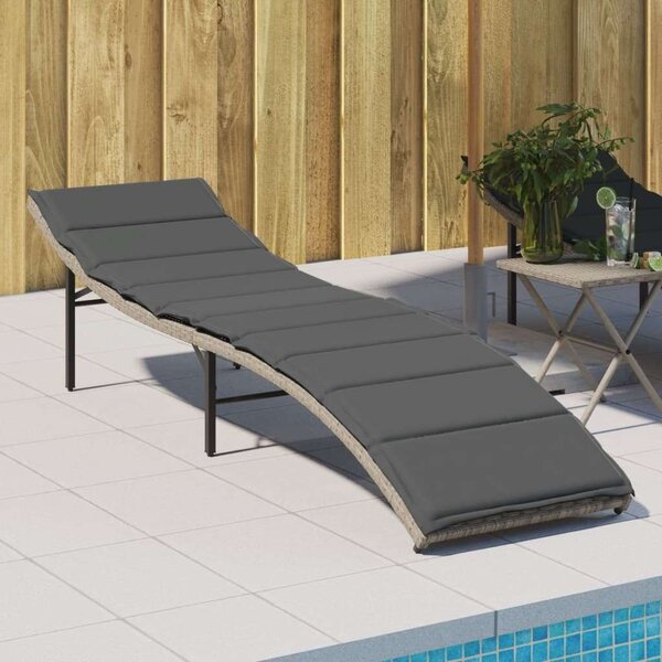 VidaXL Napozóágy - Polyrattan - 199 cm