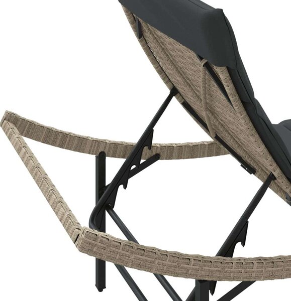 VidaXL Napozóágy - Polyrattan - 199 cm