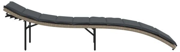 VidaXL Napozóágy - Polyrattan - 199 cm