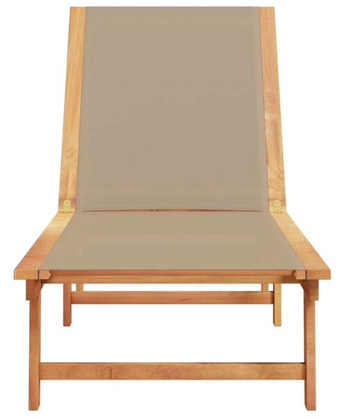 VidaXL Akácfa Napozóágy - Textilén - 200x66cm
