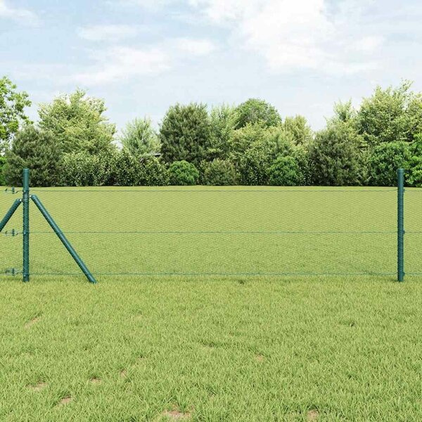 VidaXL Hexagon kerítés 1,4 x 100 m PVC Zöld