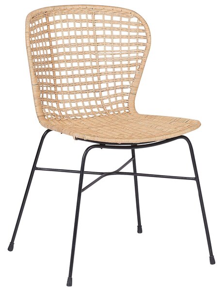 Étkezőszék kétdarabos szettben ELFROS Rattan Természetes