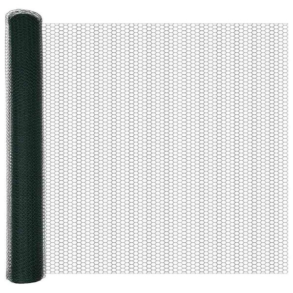 VidaXL Hexagon kerítés 1,4 x 100 m PVC Zöld
