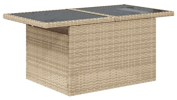 VidaXL Polyrattan Kerti Ülőgarnitúra - 9 részes - Bézs