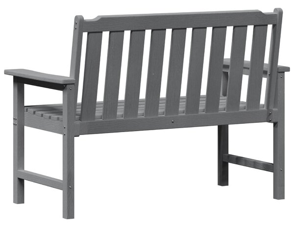 VidaXL Kerti pad párnával Világosszürke 120 x 59 x 88cm Műanyag