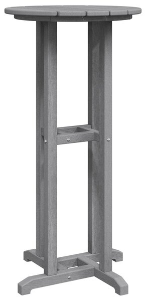 VidaXL Bárasztal Világosszürke 55 x 55 x 107 cm Polietilén