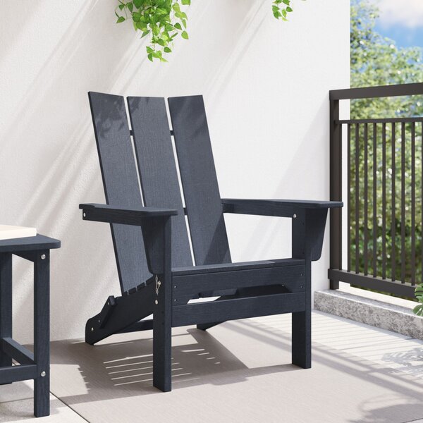 VidaXL összecsukható Adirondack szék tengerészkék 74.5x80.5x90 cm HDPE