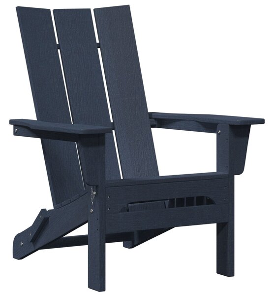 VidaXL összecsukható Adirondack szék tengerészkék 74.5x80.5x90 cm HDPE