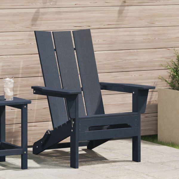 VidaXL összecsukható Adirondack szék tengerészkék 74.5x80.5x90 cm HDPE