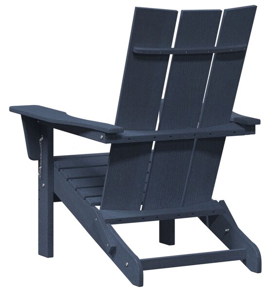 VidaXL összecsukható Adirondack szék tengerészkék 74.5x80.5x90 cm HDPE