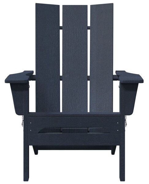 VidaXL összecsukható Adirondack szék tengerészkék 74.5x80.5x90 cm HDPE