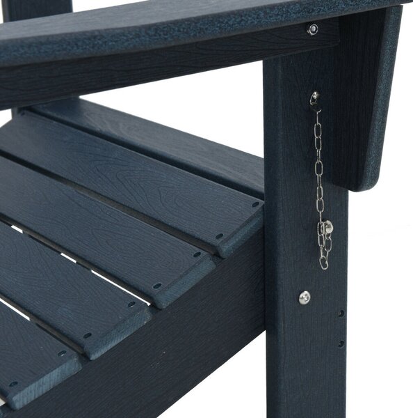 VidaXL összecsukható Adirondack szék tengerészkék 74.5x80.5x90 cm HDPE