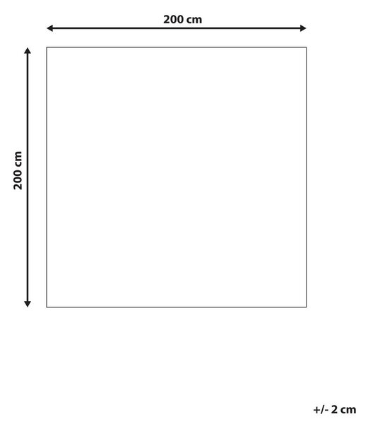 Világosbézs gyapjúszőnyeg 200 x 200 cm LAPSEKI