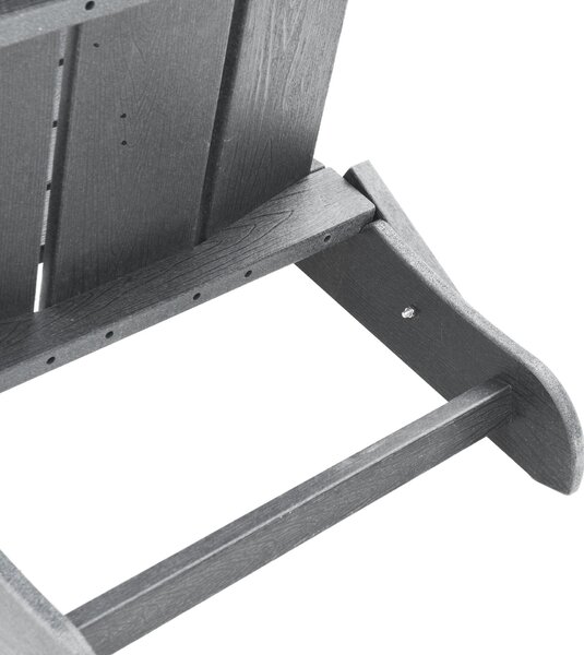 VidaXL Összecsukható Adirondack szék Világosszürke 74.5x80.5x90 cm HDPE