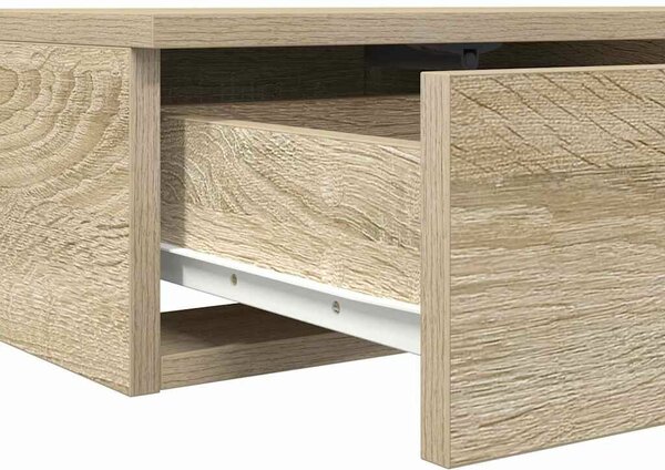 VidaXL Ágyfiókok fiókkal sonoma tölgy 140 x 36.5 x 16.5 cm Faanyag