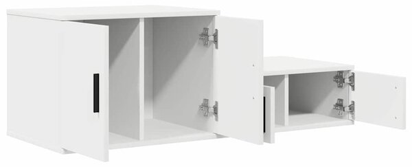 VidaXL Tárolószekrény Fehér 118 x 41 x 40 cm Faanyag