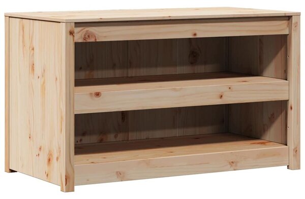 VidaXL Konyhaszekrény polcokkal Barna 106 x 55 x 64 cm Tömör fenyőfa