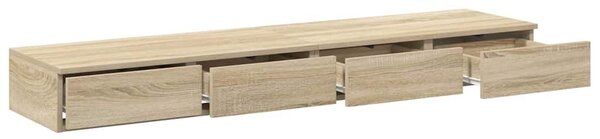 VidaXL Ágyfiókok fiókkal sonoma tölgy 140 x 36.5 x 16.5 cm Faanyag